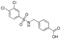 4-([[(3,4-DICHLOROPHENYL)SULFONYL]AMINO]METHYL)BENZOIC ACID Struktur