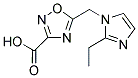 5-[(2-ETHYL-1H-IMIDAZOL-1-YL)METHYL]-1,2,4-OXADIAZOLE-3-CARBOXYLIC ACID Struktur