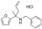 BENZYL-(1-FURAN-2-YL-1-METHYL-BUT-3-ENYL)-AMINE HYDROCHLORIDE Struktur