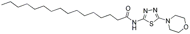 N-(5-MORPHOLINO-1,3,4-THIADIAZOL-2-YL)PALMITAMIDE Struktur