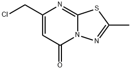 7-(CHLOROMETHYL)-2-METHYL-5H-[1,3,4]THIADIAZOLO[3,2-A]PYRIMIDIN-5-ONE Struktur