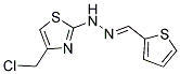 THIOPHENE-2-CARBALDEHYDE [4-(CHLOROMETHYL)-1,3-THIAZOL-2-YL]HYDRAZONE Struktur