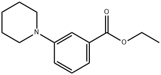 3-PIPERIDIN-1-YL-BENZOIC ACID ETHYL ESTER Struktur