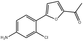 1-[5-(4-AMINO-2-CHLORO-PHENYL)-FURAN-2-YL]-ETHANONE Struktur