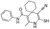 5-CYANO-4-MERCAPTO-2-METHYL-N-PHENYL-3-AZASPIRO[5.5]UNDECA-1,4-DIENE-1-CARBOXAMIDE Struktur