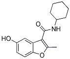 5-HYDROXY-2-METHYL-BENZOFURAN-3-CARBOXYLIC ACID CYCLOHEXYLAMIDE Struktur