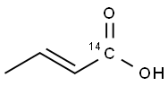 CIS,TRANS CROTONIC ACID [1-14C] Struktur