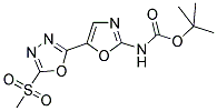 [5-(5-METHANESULFONYL-[1,3,4]OXADIAZOL-2-YL)-OXAZOL-2-YL]-CARBAMIC ACID TERT-BUTYL ESTER Struktur