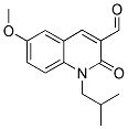 1-ISOBUTYL-6-METHOXY-2-OXO-1,2-DIHYDRO-QUINOLINE-3-CARBALDEHYDE Struktur