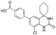 4-(8-CHLORO-4,4-(CYCLOHEXADIYL)-2-OXO-1,2,3,4-TETRAHYDRO-QUINAZOLIN-6-YL)-BENZOIC ACID Struktur