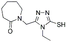 1-[(4-ETHYL-5-MERCAPTO-4H-1,2,4-TRIAZOL-3-YL)METHYL]AZEPAN-2-ONE Struktur