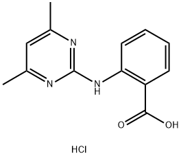 2-(4,6-DIMETHYL-PYRIMIDIN-2-YLAMINO)-BENZOIC ACID HYDROCHLORIDE Struktur