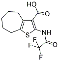 2-[(TRIFLUOROACETYL)AMINO]-5,6,7,8-TETRAHYDRO-4H-CYCLOHEPTA[B]THIOPHENE-3-CARBOXYLIC ACID Struktur