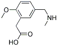 (2-METHOXY-5-[(METHYLAMINO)METHYL]PHENYL)ACETIC ACID Struktur