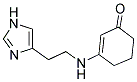 3-{[2-(1H-IMIDAZOL-4-YL)ETHYL]AMINO}CYCLOHEX-2-EN-1-ONE Struktur