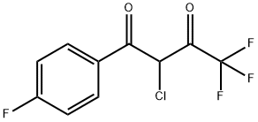 2-CHLORO-4,4,4-TRIFLUORO-1-(4-FLUORO-PHENYL)-BUTANE-1,3-DIONE Struktur