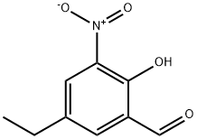 5-ETHYL-2-HYDROXY-3-NITRO-BENZALDEHYDE Struktur