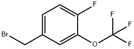 4-FLUORO-3-(TRIFLUOROMETHOXY)BENZYL BROMIDE Struktur