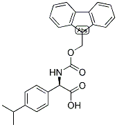 (R)-[(9H-FLUOREN-9-YLMETHOXYCARBONYLAMINO)]-(4-ISOPROPYL-PHENYL)-ACETIC ACID Struktur