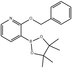 2-BENZYLOXY-3-(4,4,5,5-TETRAMETHYL-[1,3,2]-DIOXABOROLAN-2-YL)PYRIDINE Structure