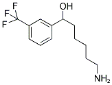 6-AMINO-1-[3-(TRIFLUOROMETHYL)PHENYL]-1-HEXANOL Struktur