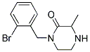 1-(2-BROMOBENZYL)-3-METHYLPIPERAZIN-2-ONE Struktur