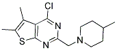 4-CHLORO-5,6-DIMETHYL-2-[(4-METHYLPIPERIDIN-1-YL)METHYL]THIENO[2,3-D]PYRIMIDINE Struktur