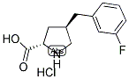 (R)-GAMMA-(3-FLUORO-BENZYL)-L-PROLINE-HCL Struktur