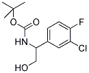 [1-(3-CHLORO-4-FLUORO-PHENYL)-2-HYDROXY-ETHYL]-CARBAMIC ACID TERT-BUTYL ESTER Struktur