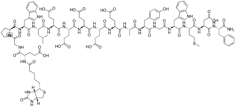 BIOTINYL-(GLU1)-GASTRIN I (HUMAN) Struktur