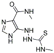 N-METHYL-5-{2-[(METHYLAMINO)CARBONOTHIOYL]HYDRAZINO}-1H-IMIDAZOLE-4-CARBOXAMIDE Struktur