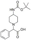 (4-N-BOC-AMINO-PIPERIDIN-1-YL)-PHENYL-ACETIC ACID Struktur