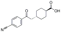 TRANS-4-[2-(4-CYANOPHENYL)-2-OXOETHYL]CYCLOHEXANE-1-CARBOXYLIC ACID Struktur