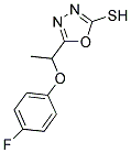 5-[1-(4-FLUOROPHENOXY)ETHYL]-1,3,4-OXADIAZOLE-2-THIOL Struktur