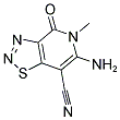 6-AMINO-5-METHYL-4-OXO-4,5-DIHYDRO[1,2,3]THIADIAZOLO[4,5-C]PYRIDINE-7-CARBONITRILE Struktur