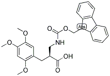 (S)-2-[(9H-FLUOREN-9-YLMETHOXYCARBONYLAMINO)-METHYL]-3-(2,4,5-TRIMETHOXY-PHENYL)-PROPIONIC ACID Struktur