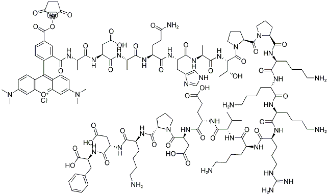 5-TMR-ADAQHATPPKKKRKVEDPKDF Struktur