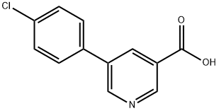 5-(4-CHLOROPHENYL)NICOTINIC ACID Struktur