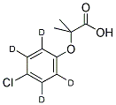 CLOFIBRIC-D4 ACID (4-CHLOROPHENYL-D4) Struktur