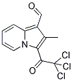 2-METHYL-3-(TRICHLOROACETYL)INDOLIZINE-1-CARBALDEHYDE Struktur