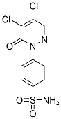 4-(4,5-DICHLORO-6-OXOPYRIDAZIN-1(6H)-YL)BENZENESULFONAMIDE Struktur