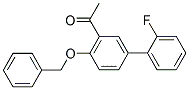 1-[4-(BENZYLOXY)-2'-FLUORO[1,1'-BIPHENYL]-3-YL]ETHANONE Struktur