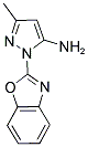 2-BENZOOXAZOL-2-YL-5-METHYL-2H-PYRAZOL-3-YLAMINE, , 結(jié)構(gòu)式