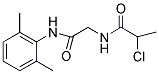 2-CHLORO-N-[2-[(2,6-DIMETHYLPHENYL)AMINO]-2-OXOETHYL]PROPANAMIDE Struktur