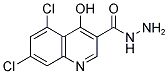 5,7-DICHLORO-4-HYDROXY-QUINOLINE-3-CARBOXYLIC ACID HYDRAZIDE Struktur