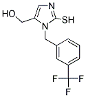 [2-MERCAPTO-3-(3-TRIFLUOROMETHYL-BENZYL)-3H-IMIDAZOL-4-YL]-METHANOL Struktur