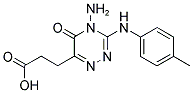 3-(4-AMINO-5-OXO-3-P-TOLYLAMINO-4,5-DIHYDRO-[1,2,4]TRIAZIN-6-YL)-PROPIONIC ACID Struktur