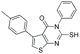 2-MERCAPTO-5-(4-METHYLPHENYL)-3-PHENYLTHIENO[2,3-D]PYRIMIDIN-4(3H)-ONE Struktur