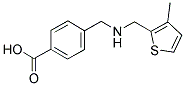 4-((((3-METHYLTHIEN-2-YL)METHYL)AMINO)METHYL)BENZOIC ACID Struktur