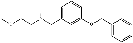 N-(3-(BENZYLOXY)BENZYL)-2-METHOXYETHANAMINE Struktur